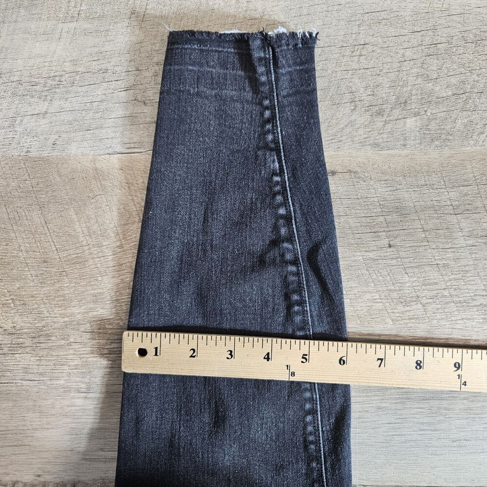 Spanx Jeans Womens Large L Black Ankle Skinny Stretch Distressed 20213R - Picture 16 of 16